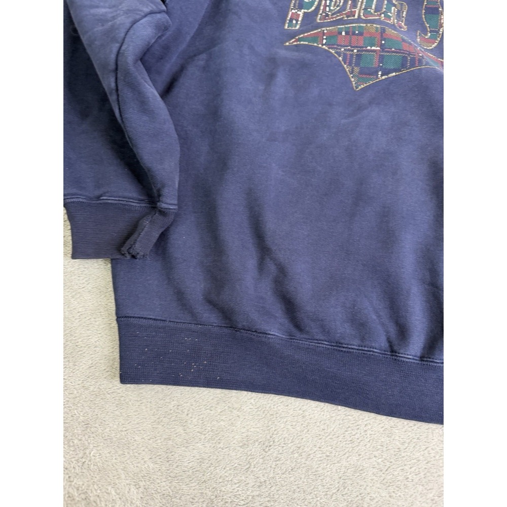 Vintage 90s Penn State Nittany Lions Sweatshirt Men's Size Large Blue - Picture 4 of 13